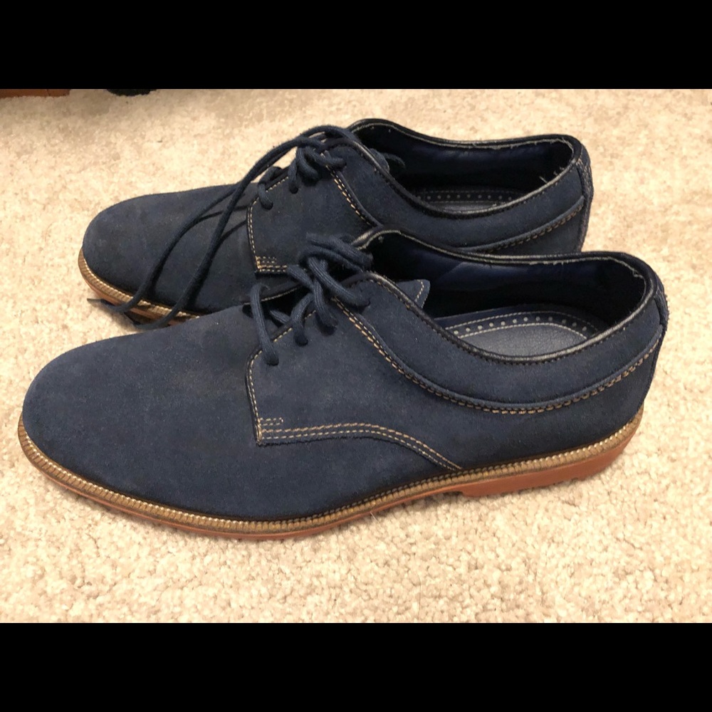 Blue Suede Dress Shoes.  Size 9.5 Men’s